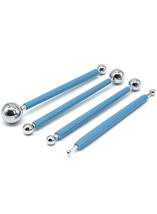 GRIZZLY Grizzly Clay Modeling Stylus Dotting Sculpting Ceramics Stainless Steel Ball Tools Sugar Paste Cake - 4 Pcs Set  - Image 2