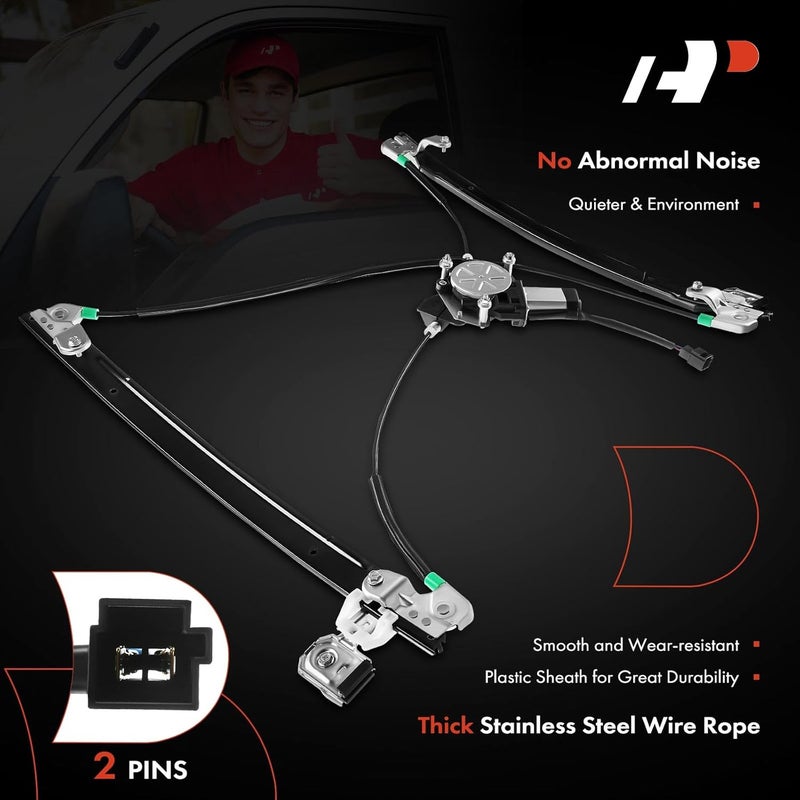 A-Premium Power Window Regulator with Motor for Dodge Grand Caravan & Town & Country 2004-2007 - Front Right Passenger Side - Image 5