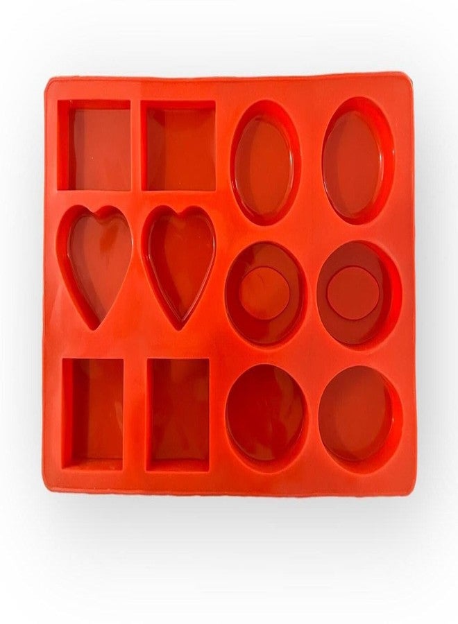 KITCHOOK Silicone Fondant & Gum Paste Mould 12 (Pack of 1) AJ 003 - Image 1