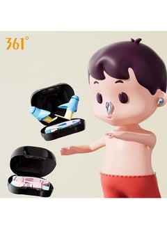 361 Degrees 3-Piece Set Of Swimming Silicone Nose Clip Earplugs for Children Soft Anti Choking Water Professional Swimming Diving Security Pool Accessories With Storage Box  - Image 2