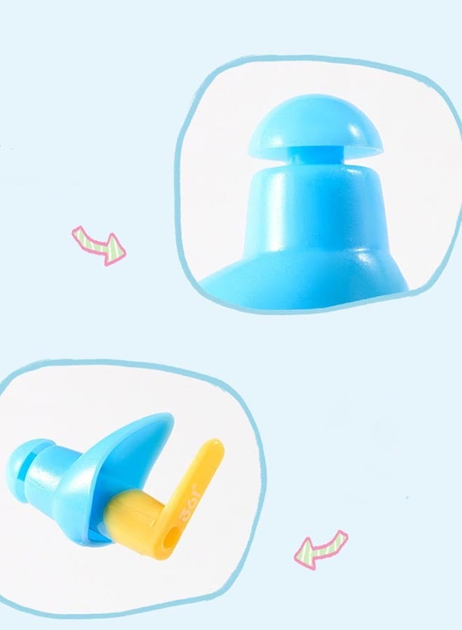3-Piece Set Of Swimming Silicone Nose Clip Earplugs for Children Soft Anti Choking Water Professional Swimming Diving Security Pool Accessories With Storage Box