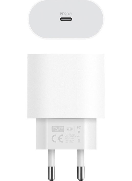 Melek Store Powerway RX20 PD 20W IPHONE X-11-12-13 Pro Pro Max Compatible Type-C Fast Charging Head  - Image 2