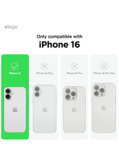Elago Hybrid Clear for iPhone 16 Military Grade Drop Protection Case Cover - Transparent  - Image 2