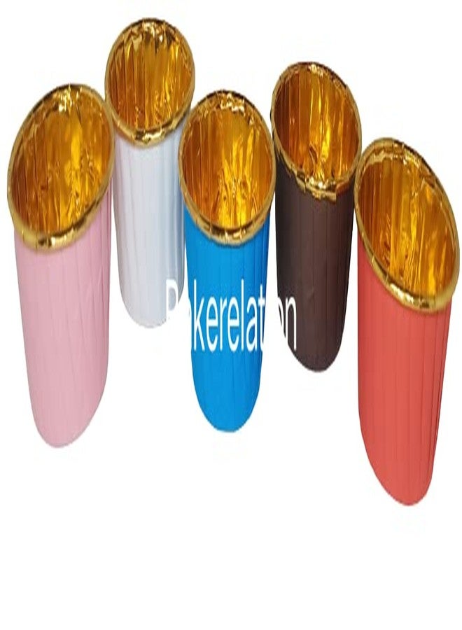 Bakerelation 100 Pcs Foil Paper Cake Baking Cups Cupcake Liners Muffin Liners Cupcake Holder Cupcake Baking Liners Cups Holder Disposable Mold (Multicolours Golden) - Image 1
