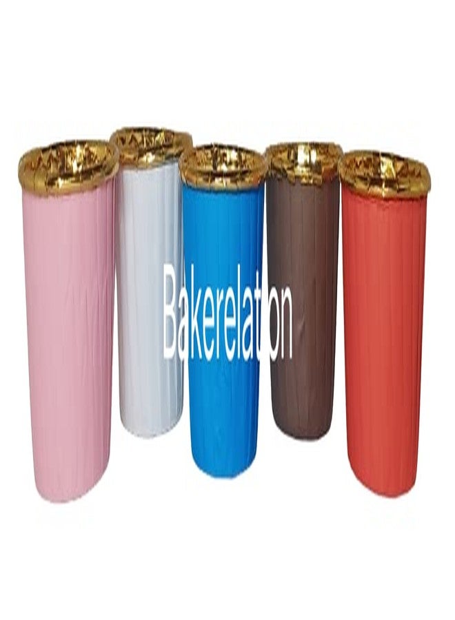 Bakerelation 100 Pcs Foil Paper Cake Baking Cups Cupcake Liners Muffin Liners Cupcake Holder Cupcake Baking Liners Cups Holder Disposable Mold (Multicolours Golden) - Image 3