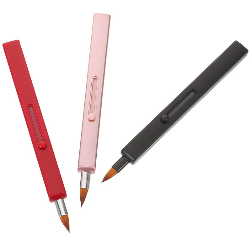 All preference matching build 3pcs Retractable Lip Brush Set for Lipstick and Gloss, Soft Nylon Compact Lipstick Applicators with Lid, Portable Makeup Tools for Travel and Professional Use Dust proof KSA market compliant quality Durability boost selected material Newly stocked local goods Easy clean surface Single & bulk use compatible Multi-hub shipment dispatch Longevity upgraded craftsmanship Safe approved storage space Growing order stock support Multi usage Room to room portable Global easy assemble picks Quick available purchase options Budget friendly premium quality All preference matching build Closed & open space compatible Classic design alternatives Global mainstream design picks Local licensed courier One piece build Reinforced edge General need oriented design Cost effective fine quality - Image 1