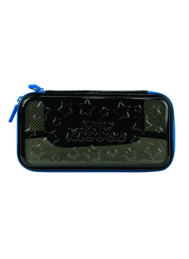 SMILY KIDDOS Smily Kiddos | Smily PVC Pencil Case (Black) | Transparent Hardtop Pencil Box | Star Pencil Box for Kids | kids Pencil case  - Image 1