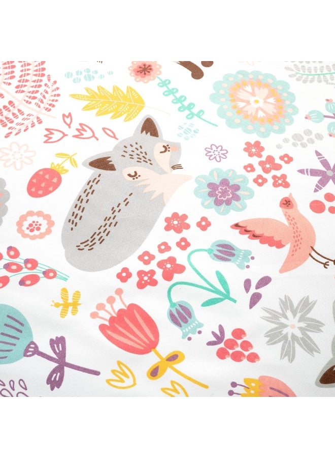 Lush Decor Lush Decor Pixie Fox with Sheet Set Kids Back to Campus 5 Piece Comforter Set, Twin-XL, Pink & Gray  - Image 3