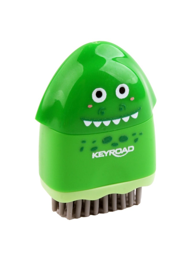 Keyroad Rocky Sharpener – Single Hole with Container + Eraser + Cleaning Brush – Model KR972128 - Image 2