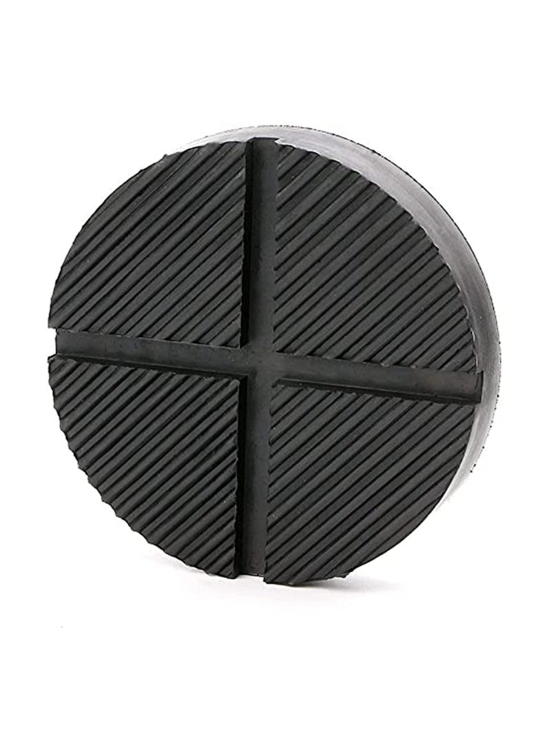 125mm Universal Floor Jack Rubber Pad Jack Pad Adapter Pinch Weld Side Frame Rail Protector Puck/Pad Maximum Load Bearing 3 Ton Soft Rubber Surface - Image 5