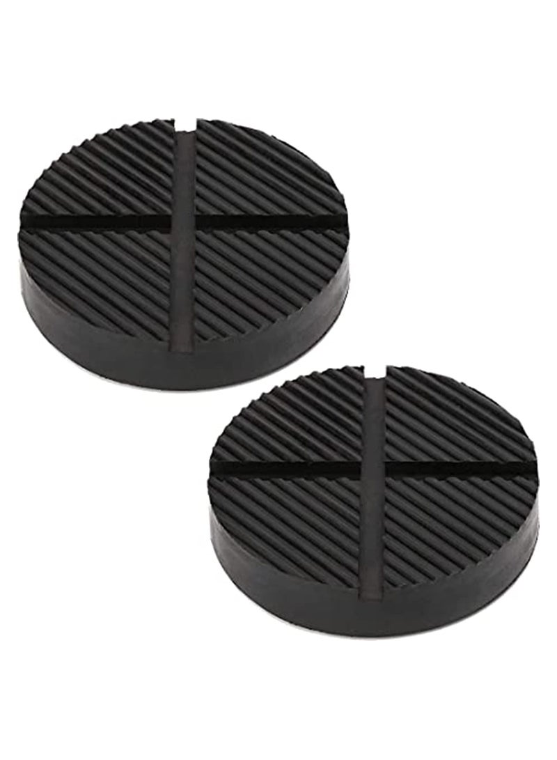 125mm Universal Floor Jack Rubber Pad Jack Pad Adapter Pinch Weld Side Frame Rail Protector Puck/Pad Maximum Load Bearing 3 Ton Soft Rubber Surface - Image 1