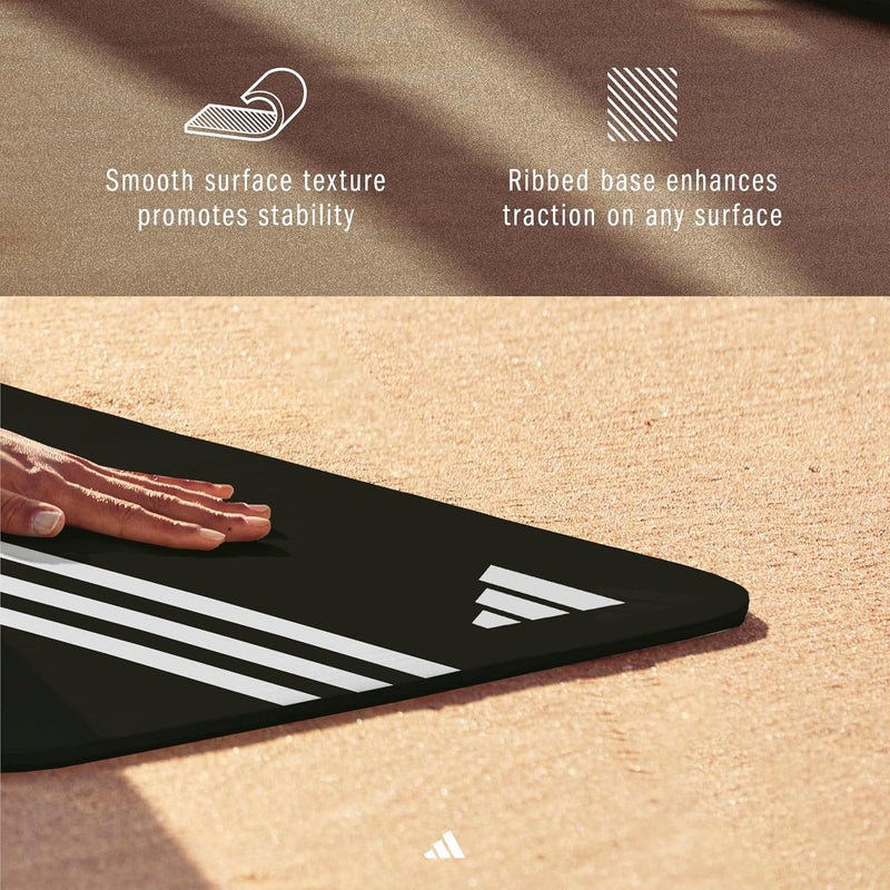 Adidas حصيرة تمارين اليوغا من أديداس - بسماكة 8 مم - سوداء - Image 4