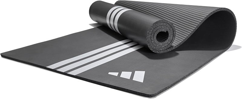 Adidas حصيرة تمارين اليوغا من أديداس - بسماكة 8 مم - سوداء - Image 1