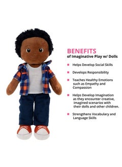 Black Baby Dolls Soft Rag Doll For Boys Girls Toddlers & Babies Multicultural Plush Dolls With Yarn Hair For All Ages Washable Fabric Body Brown Eyes Charlie 14 Inch - pzsku/ZF6260B4D802E13C56D72Z/45/_/1688193747/cfef6c2c-6523-4e81-b521-349878b83e3c