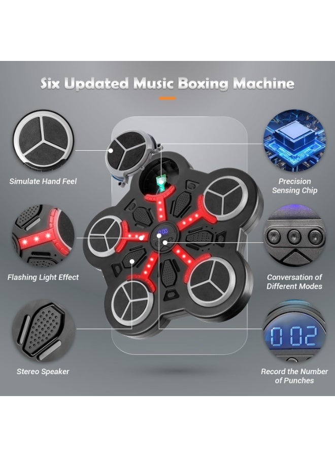 LBMT Music Boxing Machine for Kids,Wall Mounted Bluetooth Smart Boxing Machine with Workout Gloves,Two Installation Methods ,Music Boxing Machine with Scoring Function for Home - Image 2