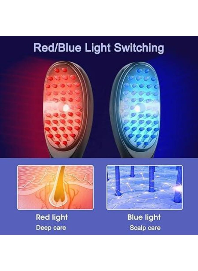 functional 3D Scalp Massager Brush with Red Light Therapy, Ultrasonic Hair Comb, and Electric Steam Hair Massager for a Relaxing and Invigorating Hair Care Experience - Image 5
