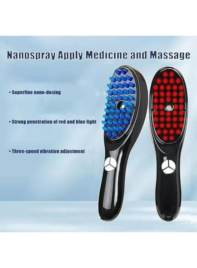 functional 3D Scalp Massager Brush with Red Light Therapy, Ultrasonic Hair Comb, and Electric Steam Hair Massager for a Relaxing and Invigorating Hair Care Experience - Image 2