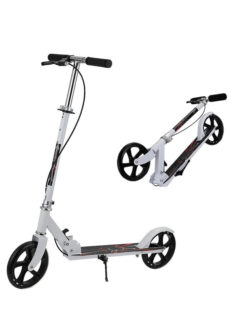 DMG TECH - DMG Kick Scooter, Foldable Scooter with 4 Adjustment Levels Handlebar, Teens & Adult Scooter with Anti-Shock Suspension, Dual Brake Design, Max Load 100 KG, 8IN Big Wheels for Kids, Teen and Adults - Image 1