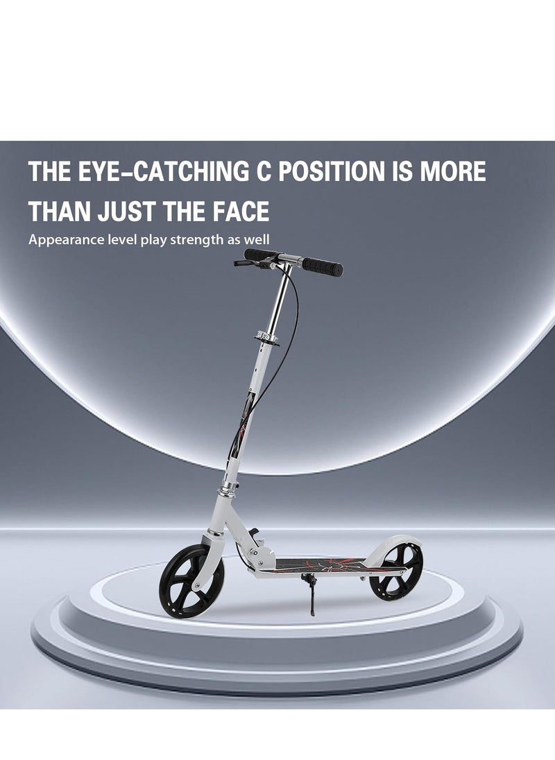 DMG TECH - DMG Kick Scooter, Foldable Scooter with 4 Adjustment Levels Handlebar, Teens & Adult Scooter with Anti-Shock Suspension, Dual Brake Design, Max Load 100 KG, 8IN Big Wheels for Kids, Teen and Adults - Image 1