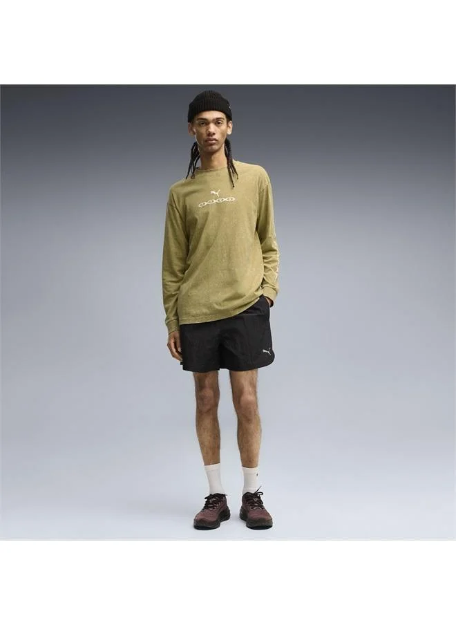 Puma Chai Latte Run Culture Collective Long Sleeve Graphic Tee Men for Men | Best Price UAE