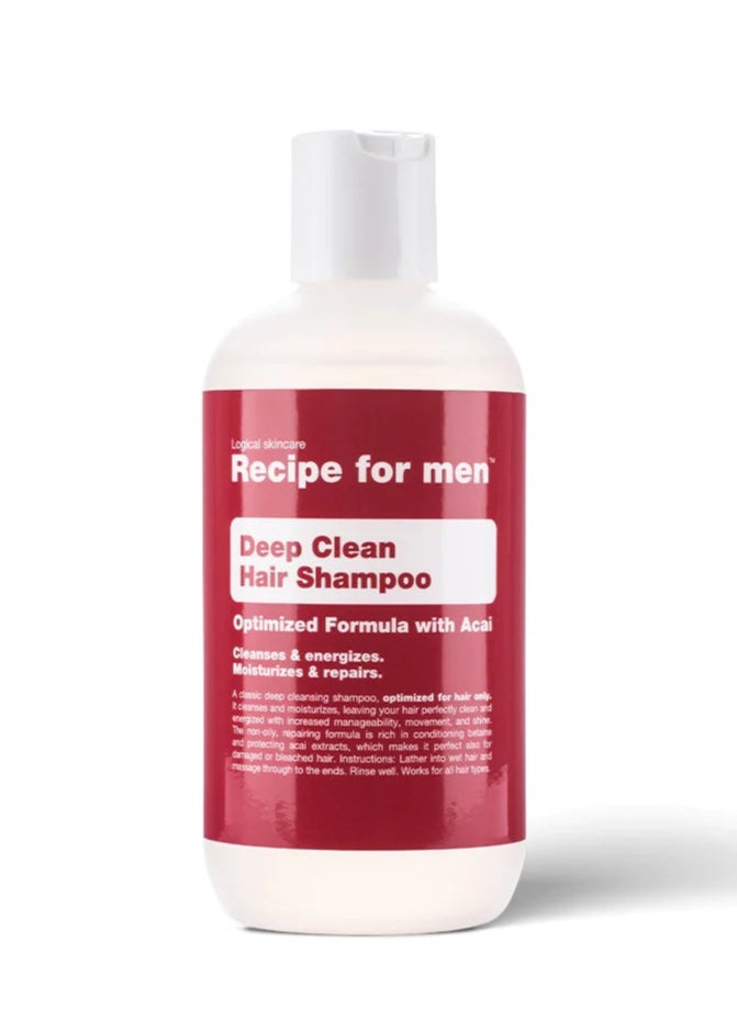 Recipe For Men - Recipe for Men Deep Clean Hair Shampoo 250ml - Image 1
