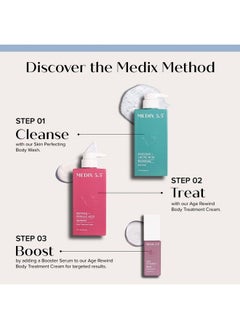 Medix 5.5 Body Scrub Skin Care Glycolic Acid Exfoliating Body Cleanser Kp Bump Eraser | Aha + Lactic Acid Anti Aging All Skin Type Wash | Keratosis Pilaris & Acne | Foaming Body & Face Wash 15 Fl Oz  - Image 3