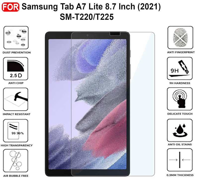 Cedo Samsung Tab A7 Lite (8.7 inch) Tempered Glass | Screen Protector Clear Tempered Glass for Samsung Galaxy Tab A7 Lite (8.7 inch) - SM-T220 / T225 (2021) - Image 4