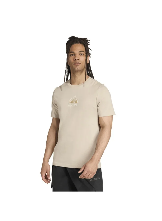 Adidas Adidas M Athlete M Beige Hiking T-Shirts For Men