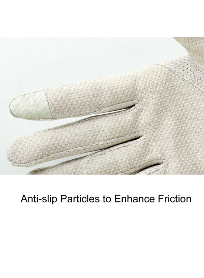 Ladies Lace Floral Gloves Elegant Short Lace Gloves for Wedding Opera Parties (cameo)  - Image 3