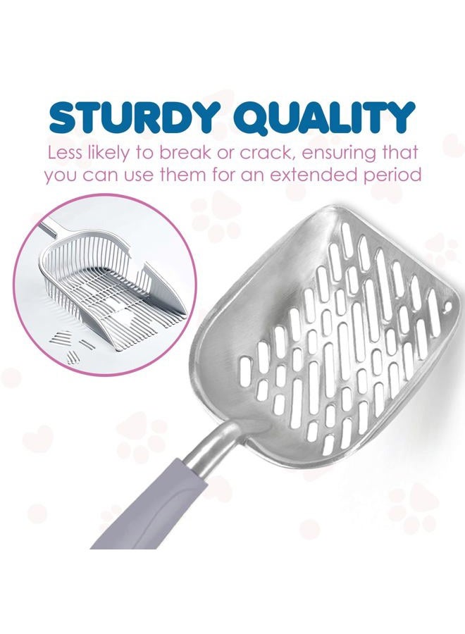 SunGrow Non-Stick Cat Litter Sifter Scoop - 2-Minutes to Clean a Litter Box - Easy sifting with Anti-Scatter Sides - Image 3