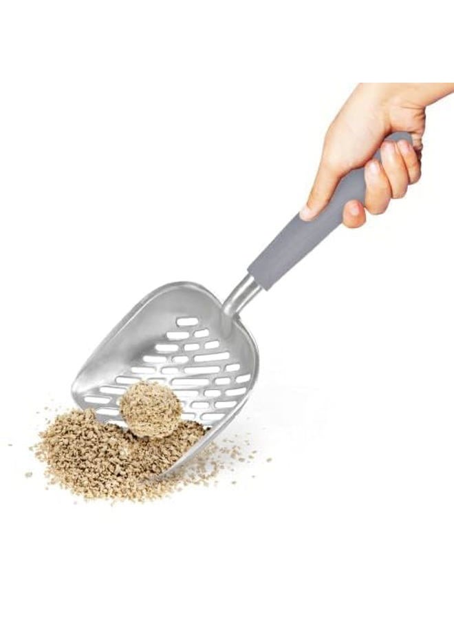 SunGrow Non-Stick Cat Litter Sifter Scoop - 2-Minutes to Clean a Litter Box - Easy sifting with Anti-Scatter Sides - Image 2