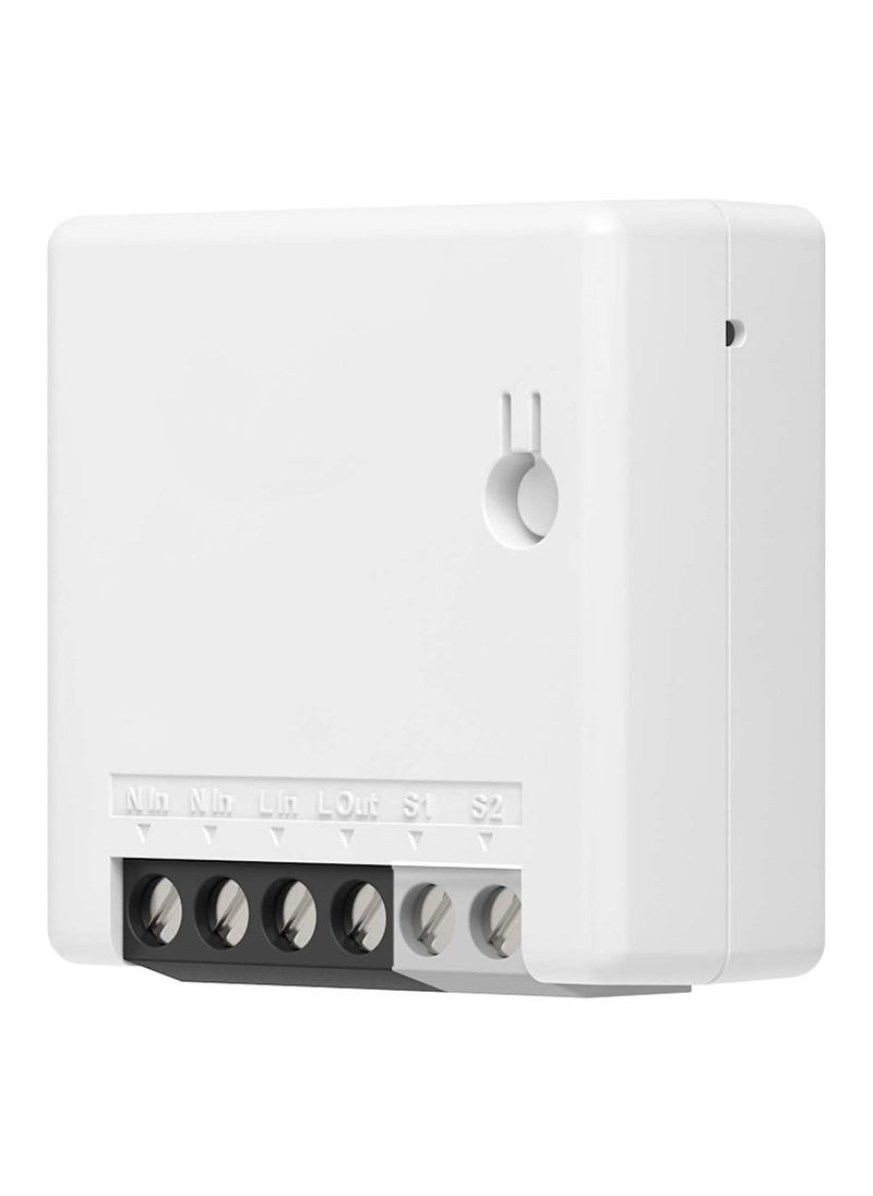 Generic Zigbee Mini Smart Light Switch(2 Way) Works With Alexa Smartthings Hub Google Home& Zbbridge Zigbee Hub Required Neutral Wire Required Zigbee 3.0 Protocol Smart Home White  - Image 1