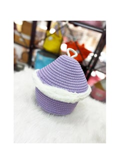 Generic Box with a fur cover, a decorative piece for the home, office or any place, purple color z  - Image 1