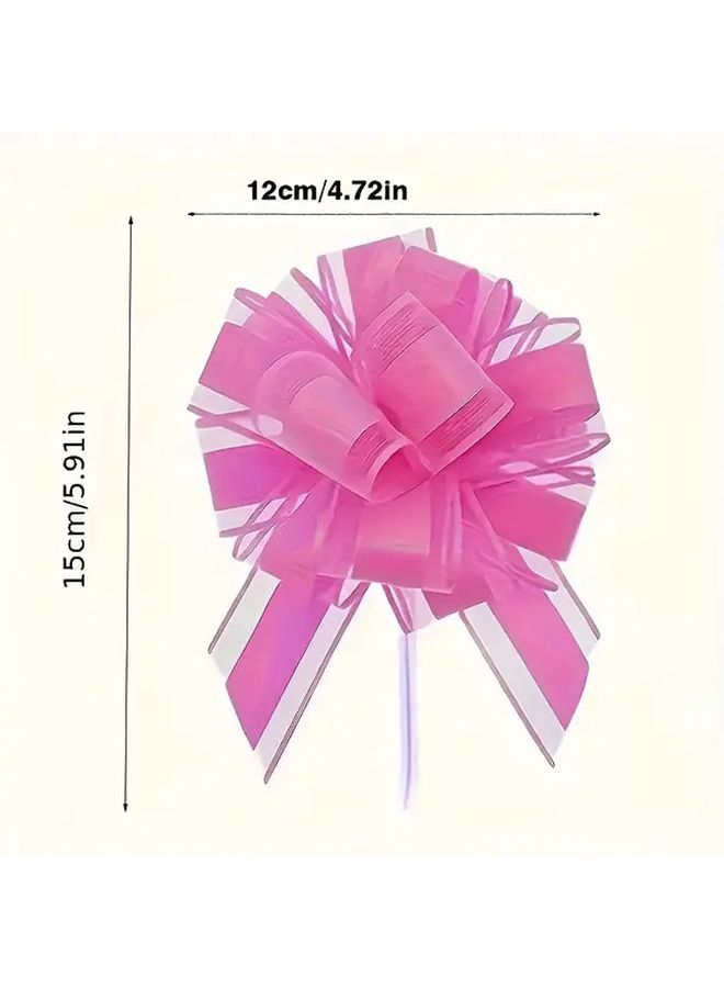 Elegant Pastel Ribbon Bows 10pcs Gift Wrapping Party Decorations - Image 2