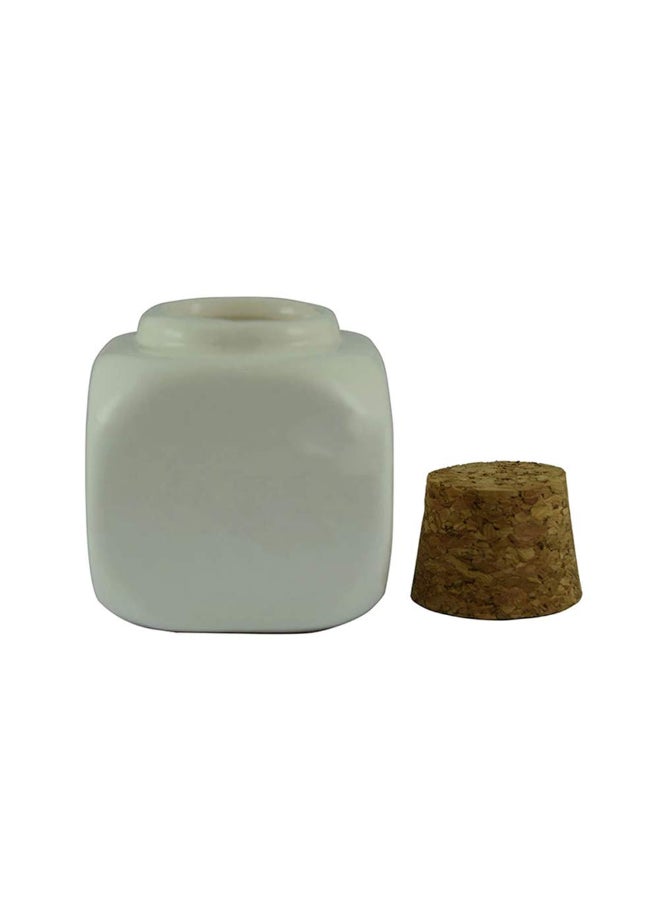 ConStore Porcelain Material Nail Art Acrylic Glass Dappen Dish Powder Liquid Bowl Holder Container With Soft Wooden Lid Nail Art Accessories white - Image 4