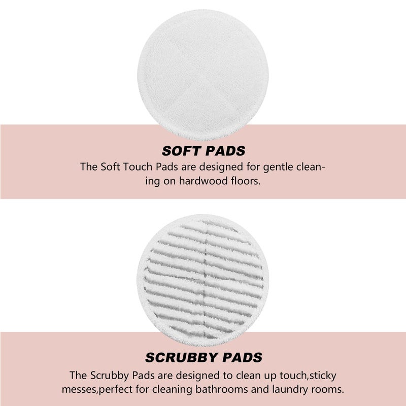 BeiLan Spin Wave Mop Pads Fit for Bissell Spin Wave 20399 23157 23159 2039A 2124A 20393 2039T 2039W 20391 20395 2307 2315A Soft Scrubby Pads for Hardwood Floor Cleaning Replacement Pads(12Pack) - Image 5