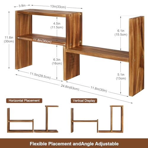 OcBuct 5 Tiered Small Window Plant ShelfWooden Desktop Plant Stand Indoor Table Top Plants ShelvesWindow Sill Shelf for Plants LoversSucculent Countertop Plant Rack Holder - Image 3