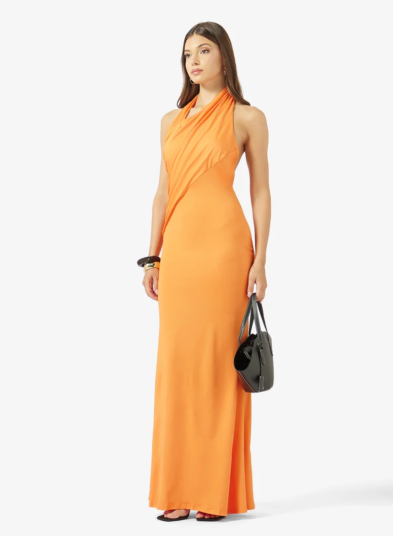 Ella  Shift Dress With Draped Detail for Women | Best Price UAE