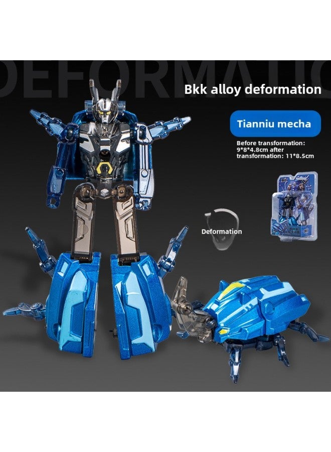 Boy Alloy Deformed Mecha Scorpion Spider Fit Robot Children's June 1 Gift Deformed Toys Wholesale-Color:BKK Alloy Deformation-longicorn Mecha B7002-120 - Image 1