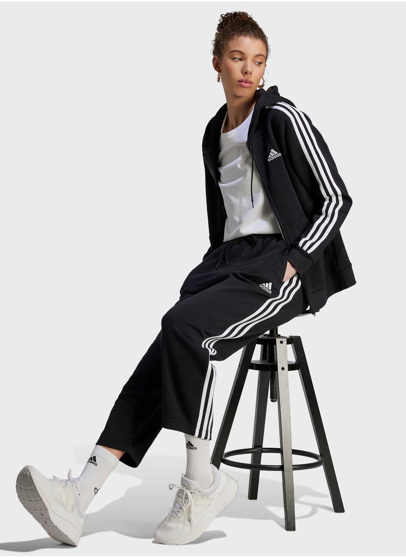 Adidas - 3 Stripes Open Hem Fleece Pants - Image 1