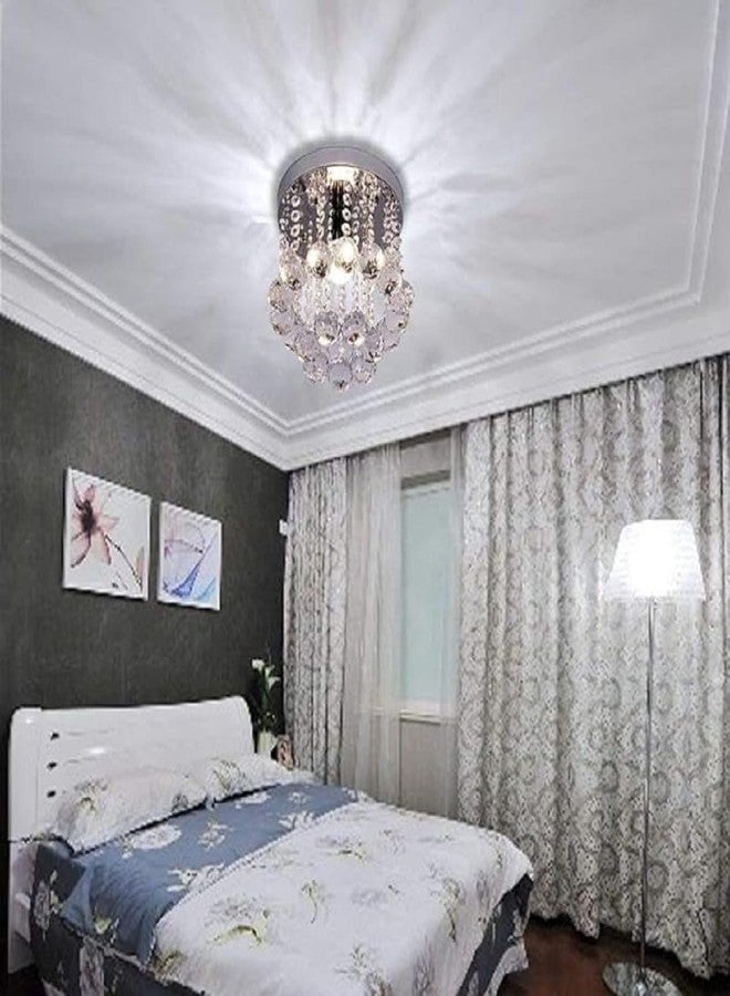 CRYSTA WORLD K9 Crystal Chandelier Modern Light Fixture(Warm White) (Design 4) L9/W9/H10 - Image 2