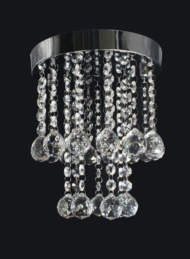 CRYSTA WORLD K9 Crystal Chandelier Modern Light Fixture(Warm White) (Design 4) L9/W9/H10 - Image 3