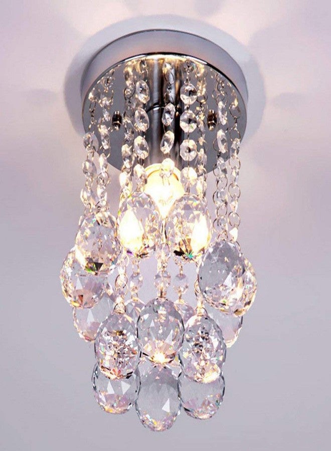 CRYSTA WORLD K9 Crystal Chandelier Modern Light Fixture(Warm White) (Design 4) L9/W9/H10 - Image 1