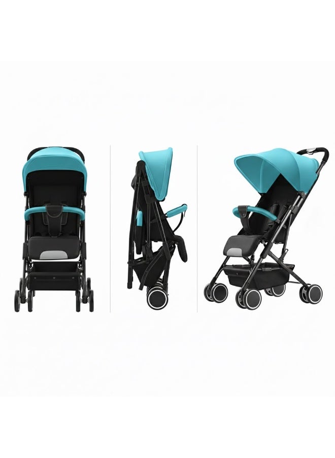 Toyland Baby Stroller with Canopy & Storage Basket – Lightweight Foldable Travel Pram for Newborns & Toddlers - Image 2