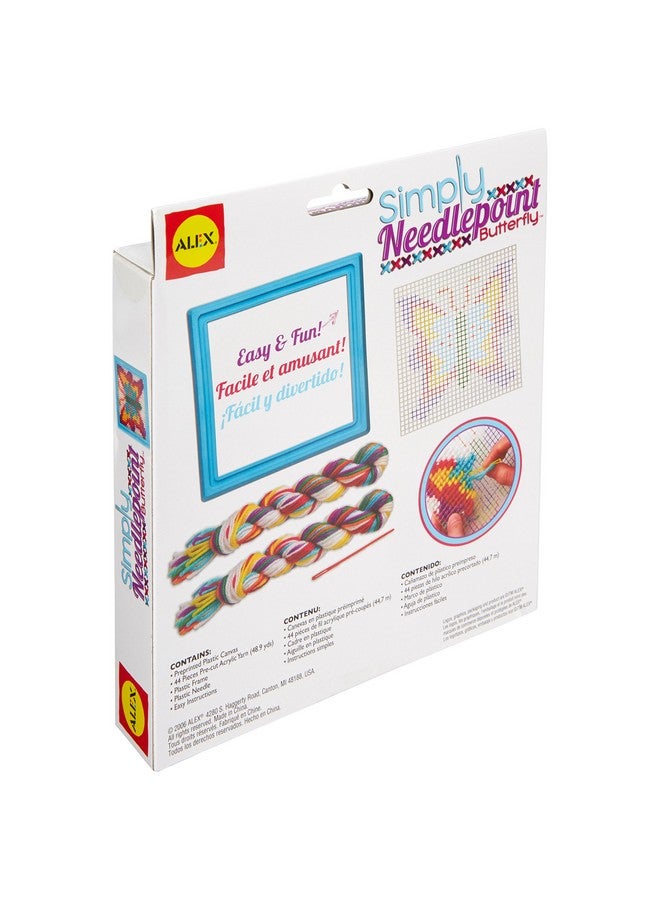 ALEX Toys Simply Needlepoint Butterfly Kids Art and Craft Activity - Image 2