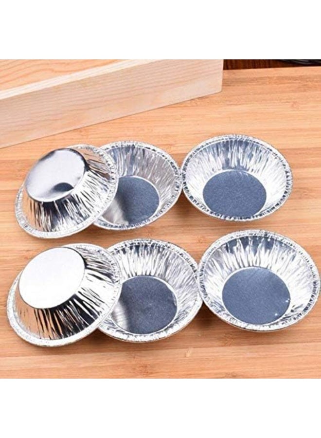 SUNSAR 200 PCS Egg Tart Baking Cups, Disposable Aluminum Foil Liners for Pudding, Cupcake, Muffin, Creme Brulee Baking - Image 3