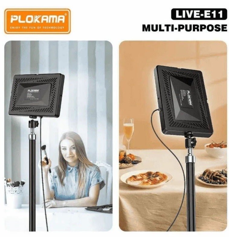 PLOKAMA Professional LED Video Light for Photography, Live Streaming & Content Creation 10W – Plokama LIVE-E11 – LED Light for YouTube, TikTok, Makeup & Product Photography – USB Powered – 3 Color Modes 2700-6500K - Image 5