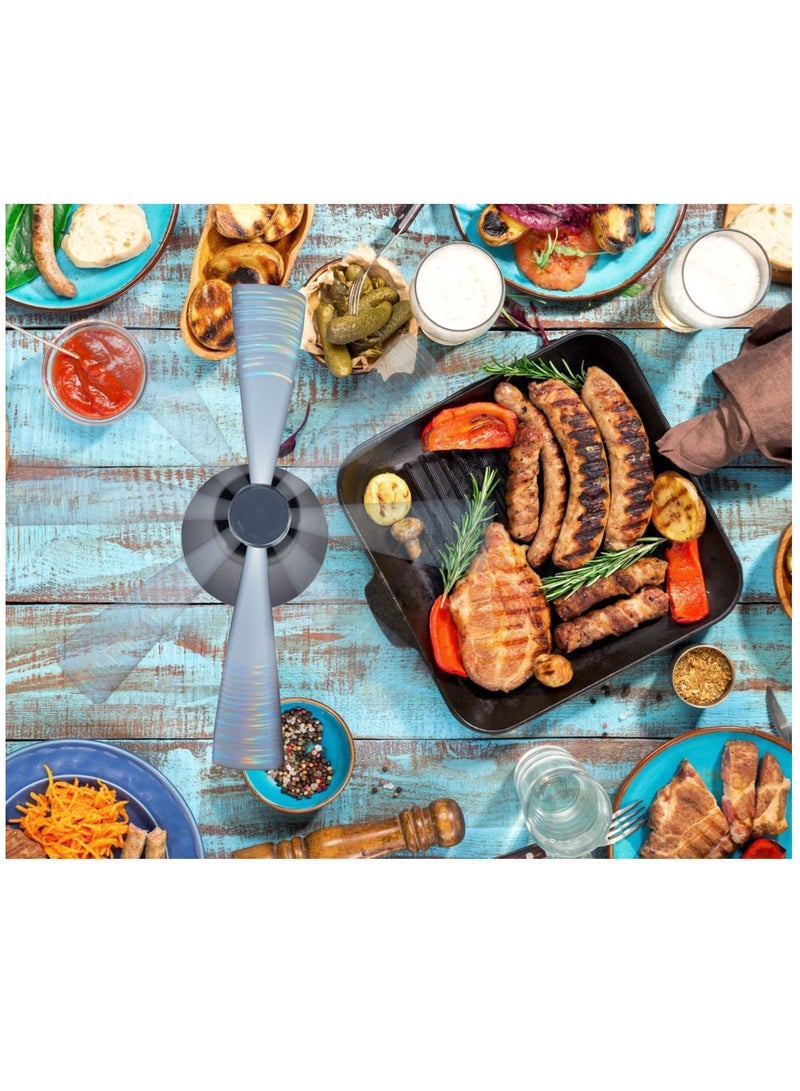 KASTWAVE Outdoor Picnic Food Fan, Outdoor Fly Repellent Fan, Fly Fan for Table, Outside Restaurants Meal, Portable and Ease of Use to Keep Your Food Clean  - Image 2
