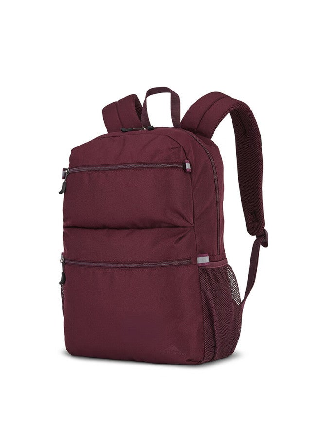 High Sierra Backpack, Urban Sports Lightweight Outdoor Hiking Mountaineering Bag, Travel Commute Casual Student Schoolbag, Chestnut Color - 24l - Image 2