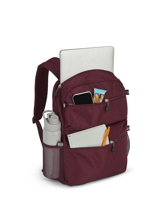 High Sierra Backpack, Urban Sports Lightweight Outdoor Hiking Mountaineering Bag, Travel Commute Casual Student Schoolbag, Chestnut Color - 24l - Image 3